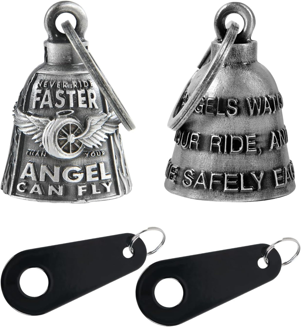Dream Apparel Motorcycle Bells for Bikers Guardian Angel Gremlin Motorcycle Bells for Motorcycle Rider Key Chain for Luck