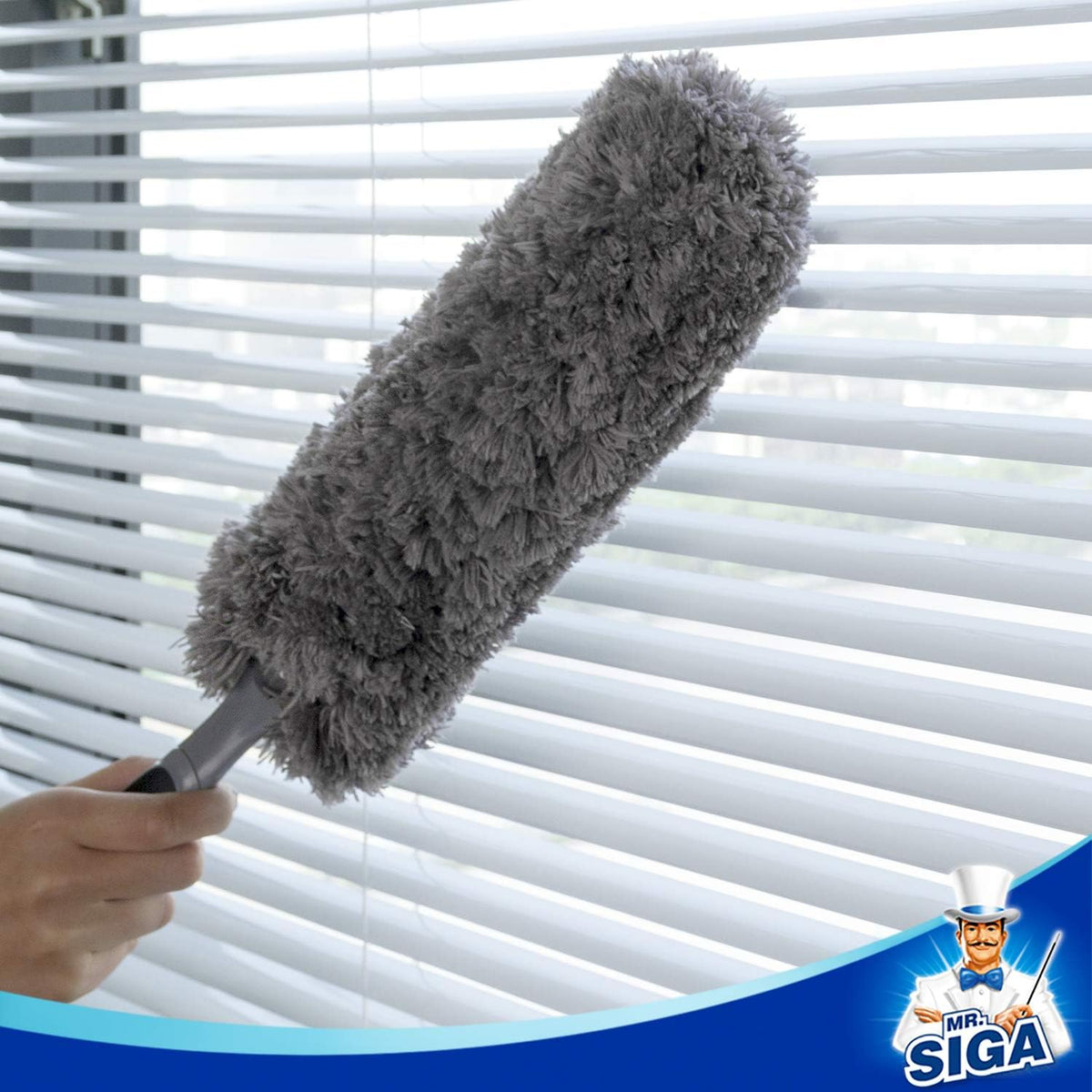 MR.SIGA Lint Free Microfiber Duster, Washable Duster for Household Cleaning