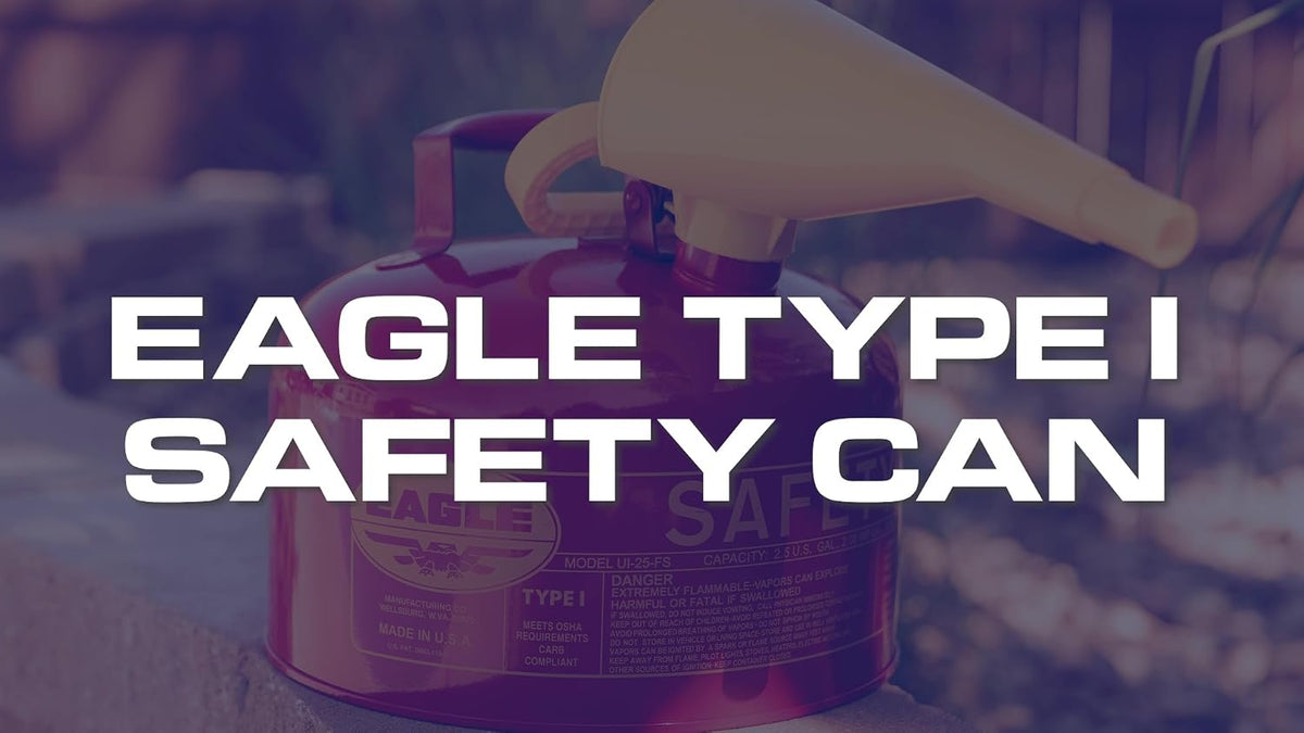 Eagle 5 Gallon Type I Yellow Safety Gas Can for Diesel