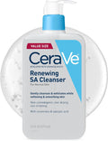 CeraVe Renewing Salicylic Acid Cleanser, BHA Exfoliating Face Wash, 8oz