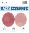 S&T INC. Cradle Cap Brush for Baby, 2 Pack, 2" x 2.5", Pink
