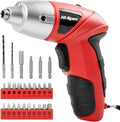 Hi-Spec 3.6V Cordless Electric Screwdriver and Tool Kit for DIY, Pink