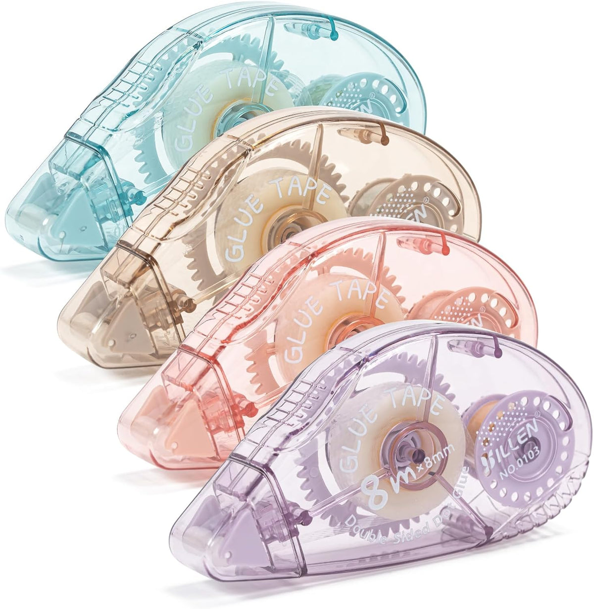 4 Pack Double Sided Tape Roller, Scrapbook Supplies, Glue Tape
