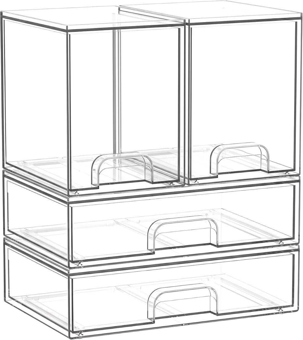 Bottle Storage Organizer Baby: Acrylic Stackable Storage Drawers