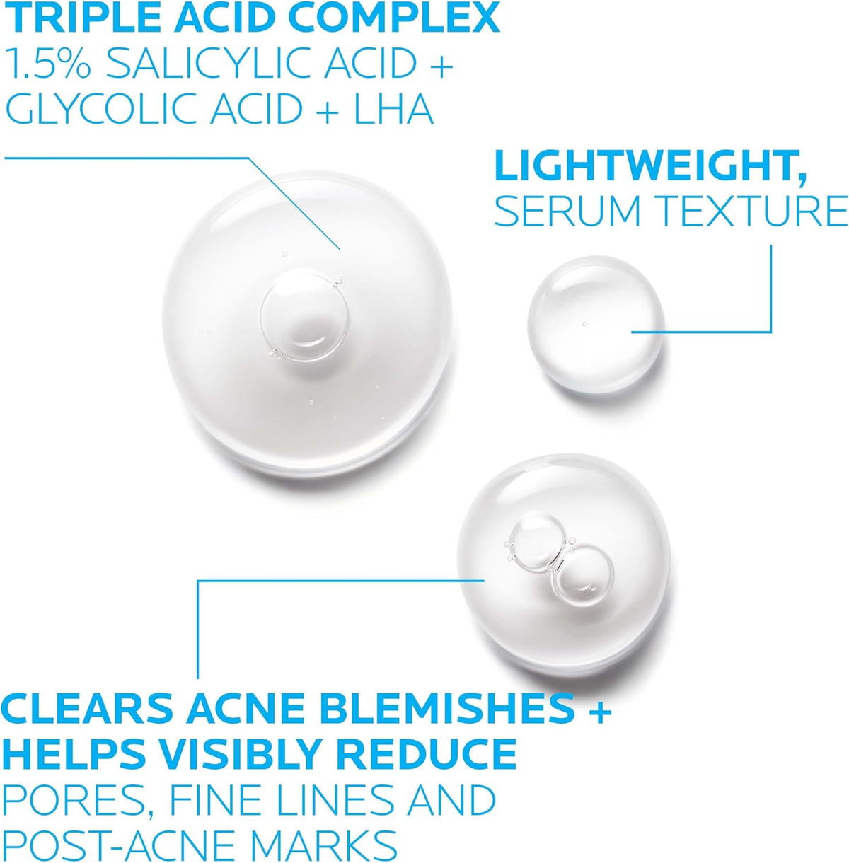 La Roche-Posay Effaclar Salicylic Acid Acne Serum Treatment Pore Minimizer