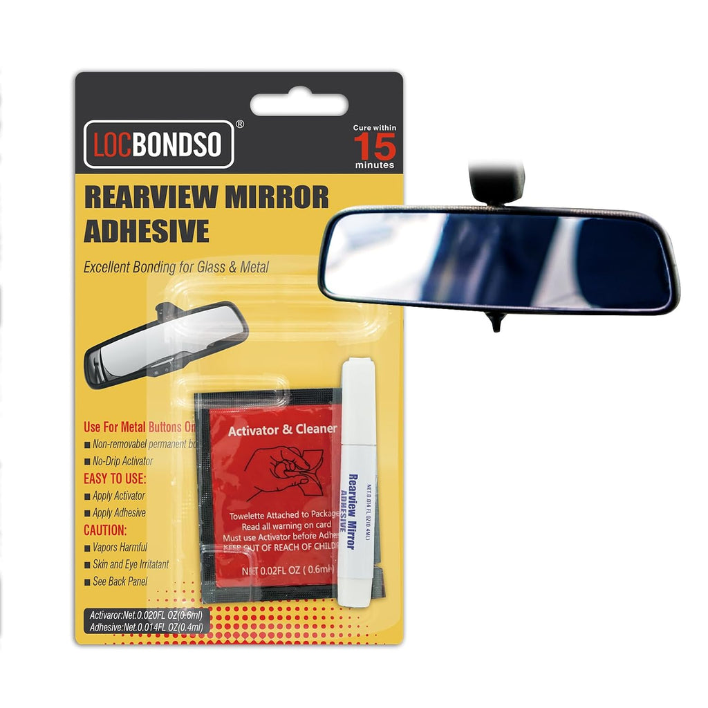 LOCBONDSO Strong Hold Rearview Mirror Adhesive Repair Kit