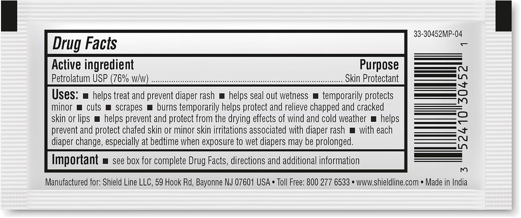 MED PRIDE Vitamins A & D Ointment Packets, Diaper Rash Cream, 5g, 144-Count