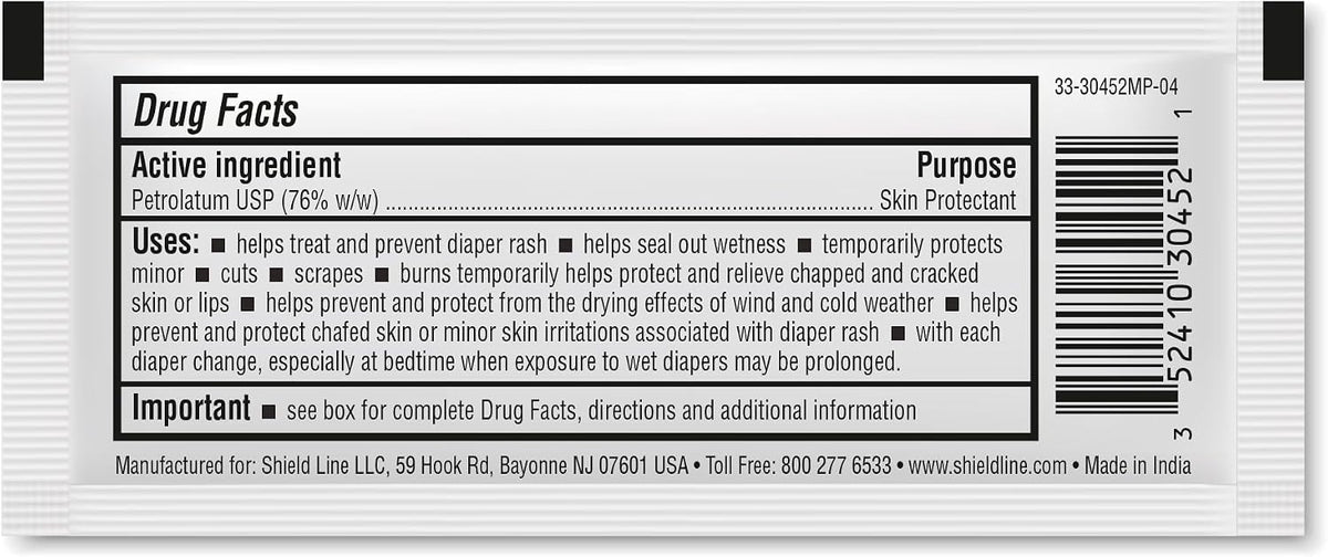 MED PRIDE Vitamins A & D Ointment Packets, Diaper Rash Cream, 5g, 144-Count
