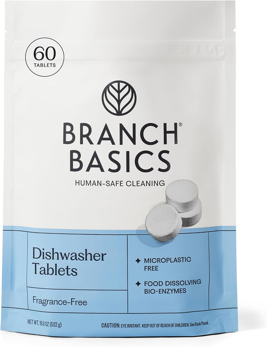 Branch Basics Dishwasher Tablets - 60 Ct | Plastic-Free Dishwasher Pods