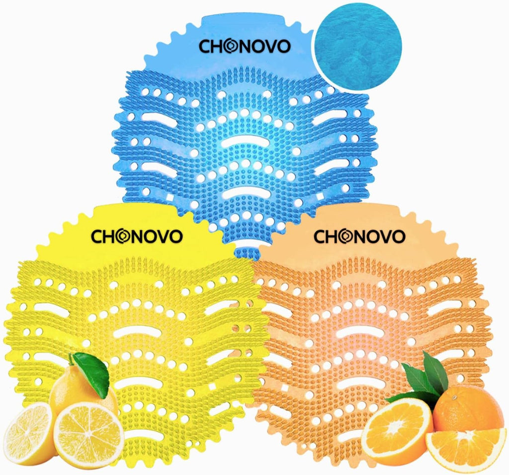 CHONOVO Urinal Screen Deodorizer, 24 Pack Urinal Cake Bulk with 3 Scents