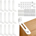 Furniture Anchors for Baby Proofing, 12 Pack, White