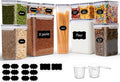 ComSaf Airtight Flour and Sugar Container 2.6Qt & 5.5Qt 3Pack, Wide Mouth