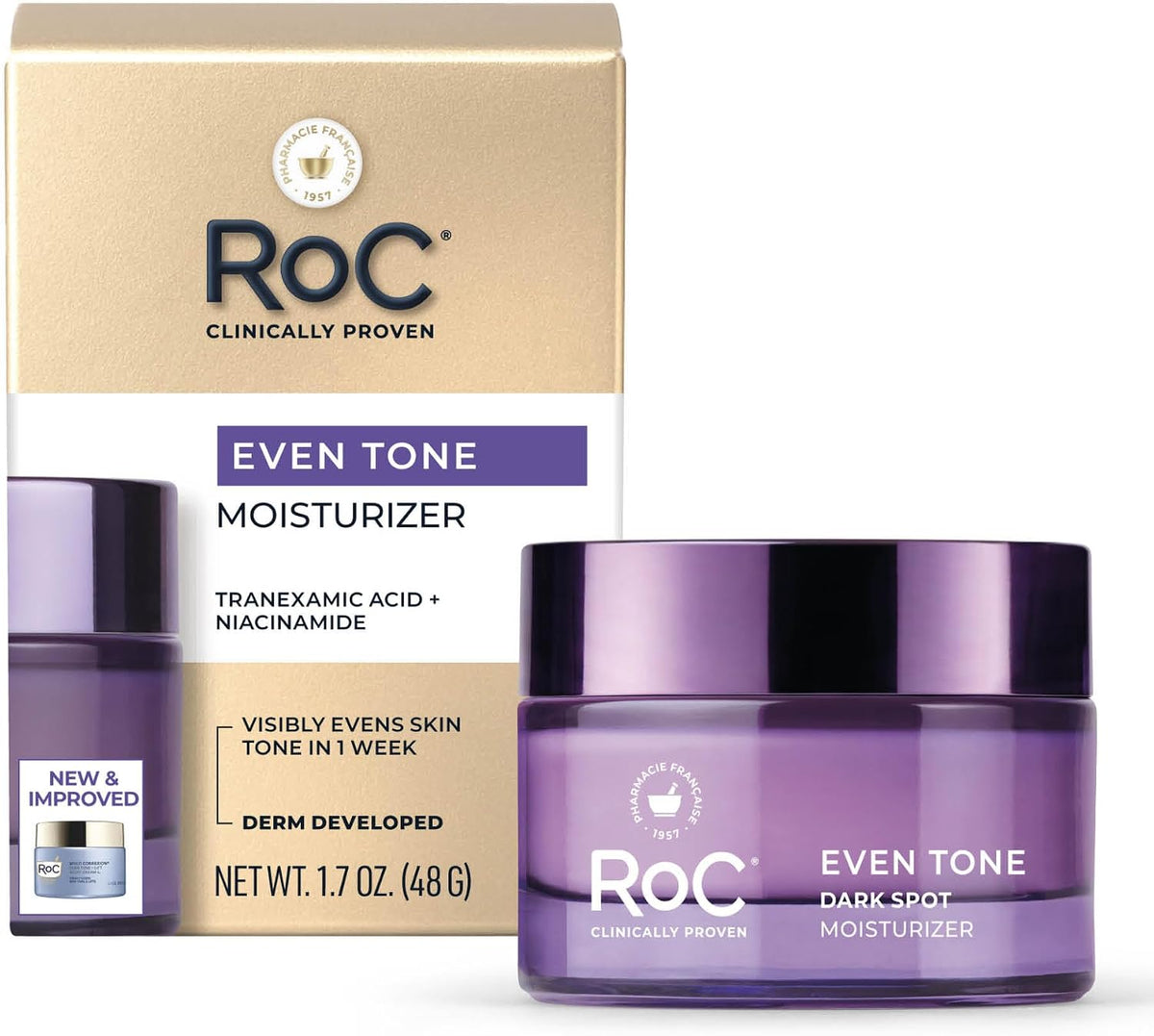 RoC Niacinamide Daily Face Moisturizer SPF 30, 5 in 1 Even Tone + Lift