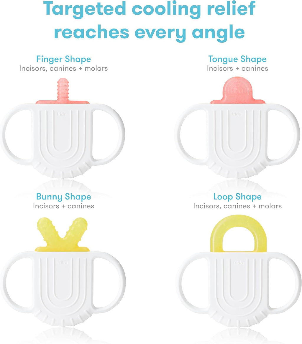Frida Baby Silicone Teething Toys, 4-in-1 Teether for Babies & Infants