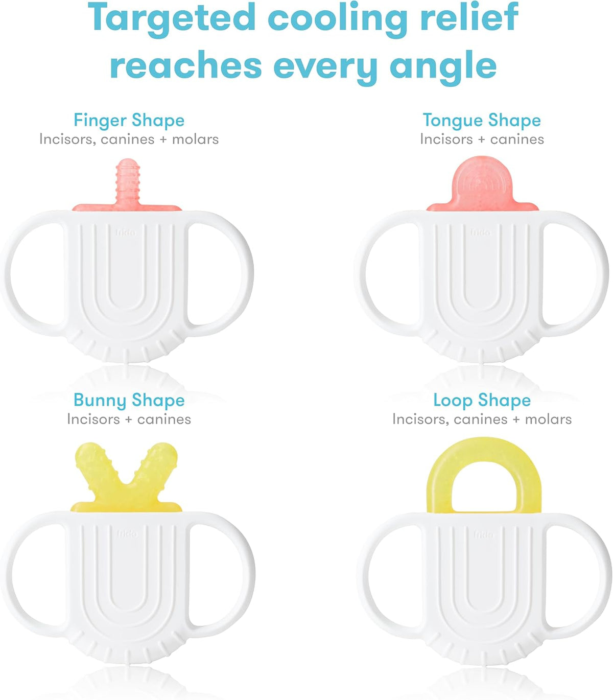 Frida Baby Silicone Teething Toys, 4-in-1 Teether for Babies & Infants