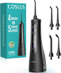 COSLUS ADA Accepted C50 Water Dental Flosser, 4 Modes 5 Intensity Levels