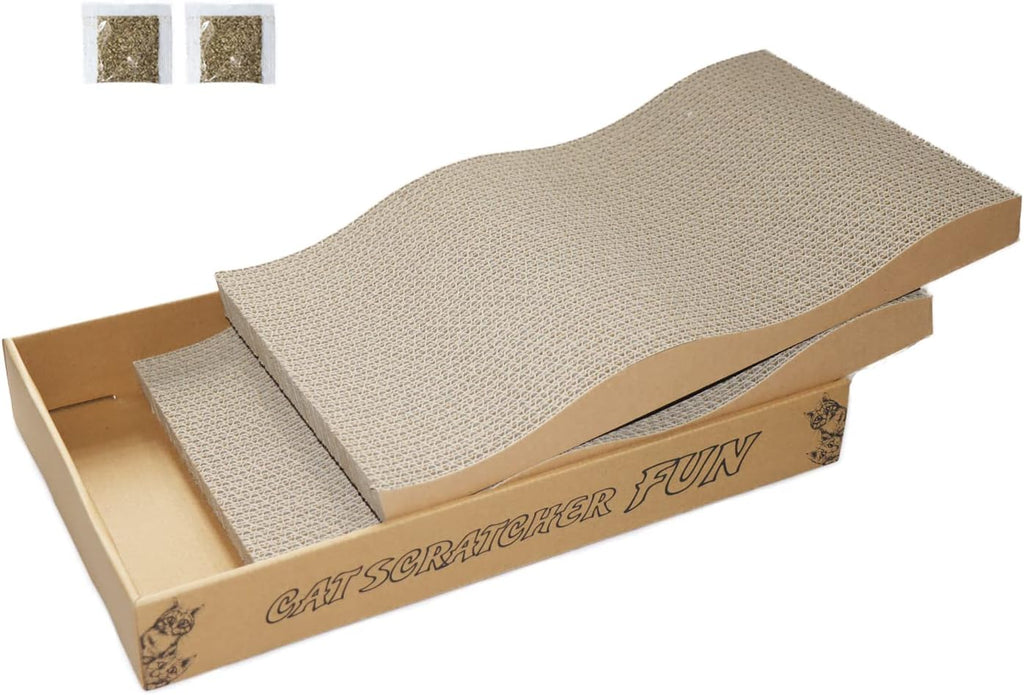 Cat Scratcher Cardboard Scratch Pad for Indoor Cats and Kitty 5pcs