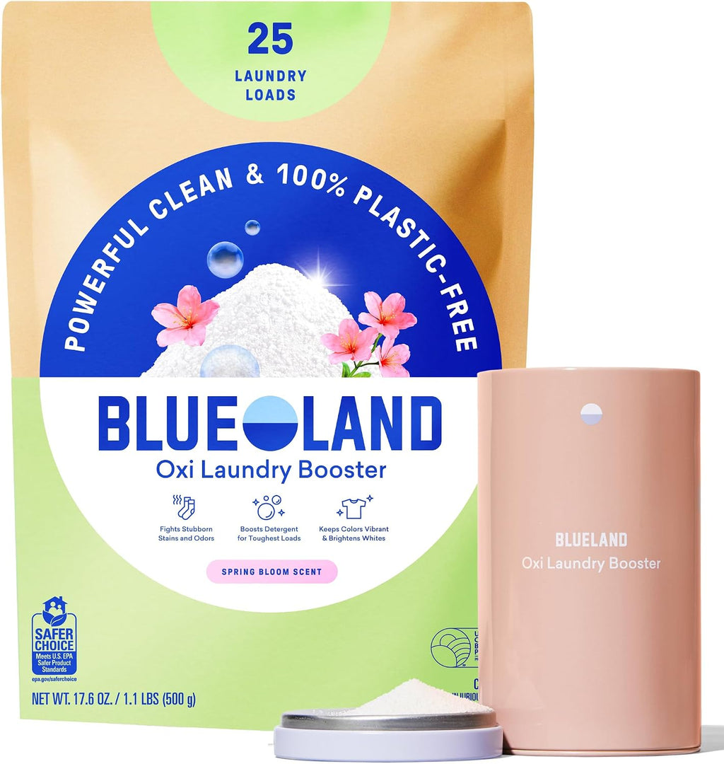 BLUELAND Oxi Laundry Booster Powder Refill 2-Pack, Clear Skies, 35.2 oz