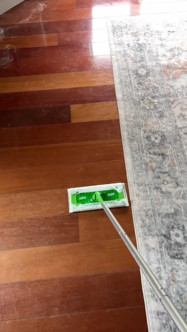 Amazon Basics Dry Sweeping Cloths for Floor Cleaning, Pet Hair, Dust, Dirt, Multi-Surface, Disposable, Fits Swiffer Sweeper Mop Heads, 64 Count, Packaging May Vary
