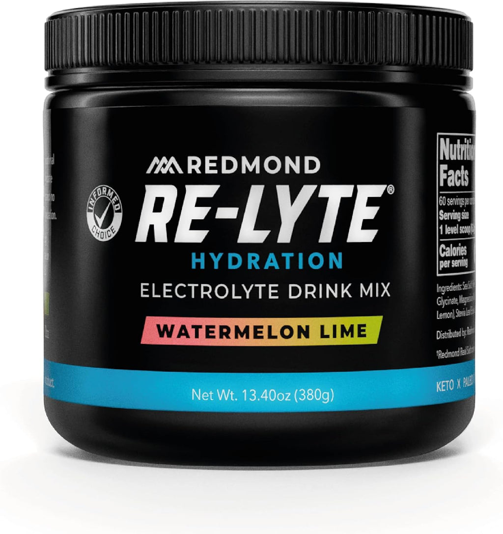 REDMOND Re-Lyte Sugar Free Electrolyte Powder Mix (Strawberry Lemonade)