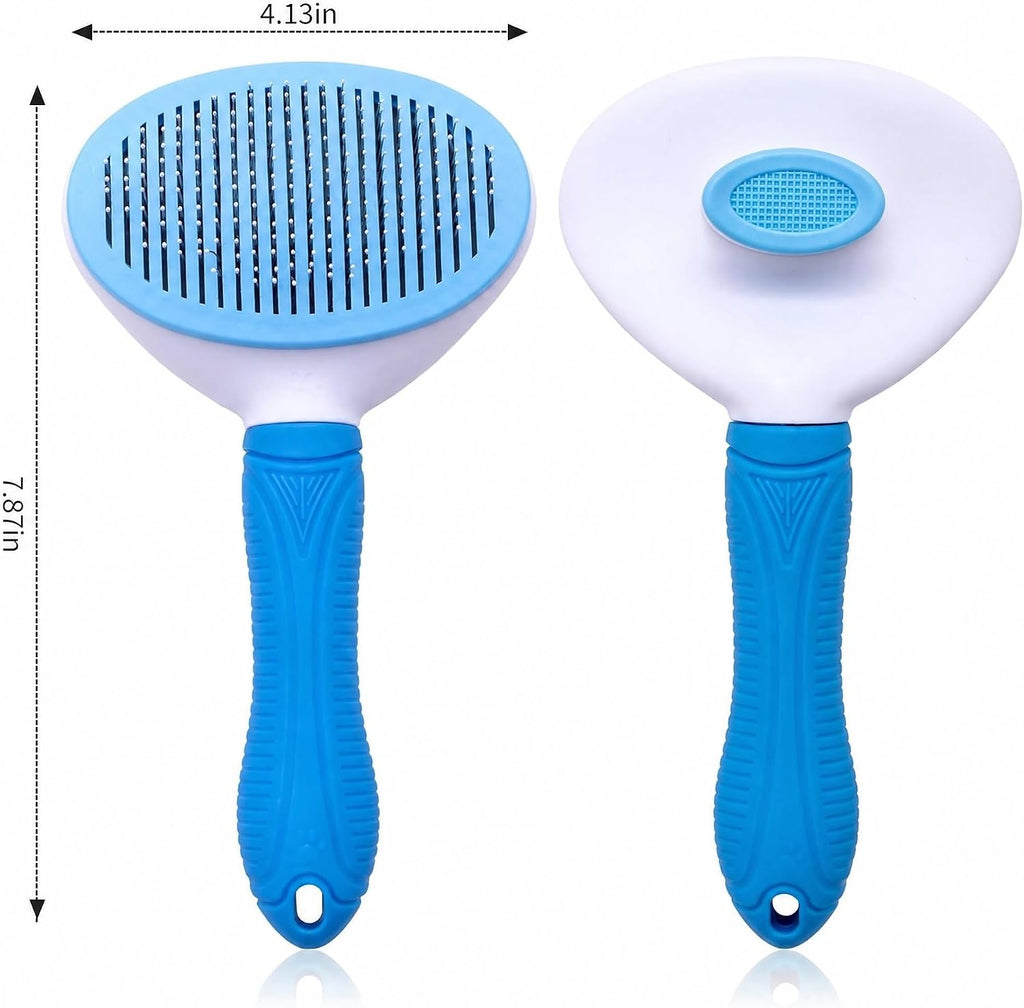 Aogeili Self‑Clean Slicker Brush for Dogs, Cats & Rabbits, 7.87 x 4.13 in