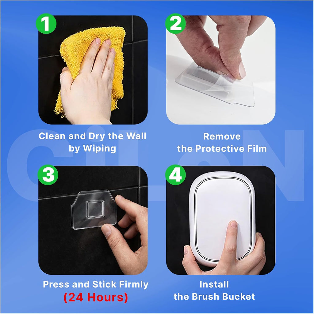CiLoN Disposable Toilet Brush, Toilet Wand Cleaning System, Bowl Scrubber