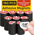 Sticky Flexible Adhesive Magnets for Crafts, 0.8"x0.08" (20x2mm), 45 pcs
