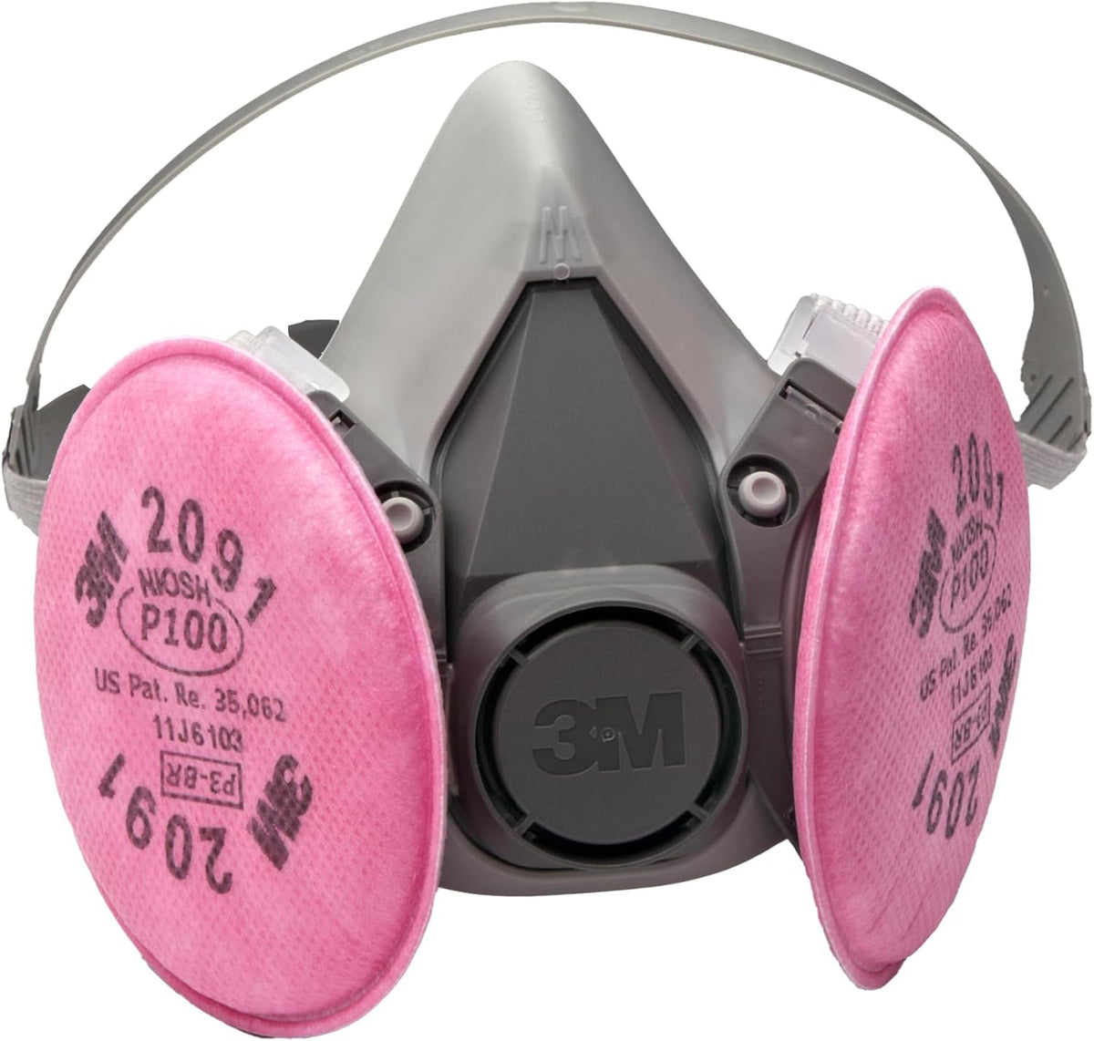3M Half Facepiece Reusable Respirator Assembly Kit 6391, Large, 1 Kit