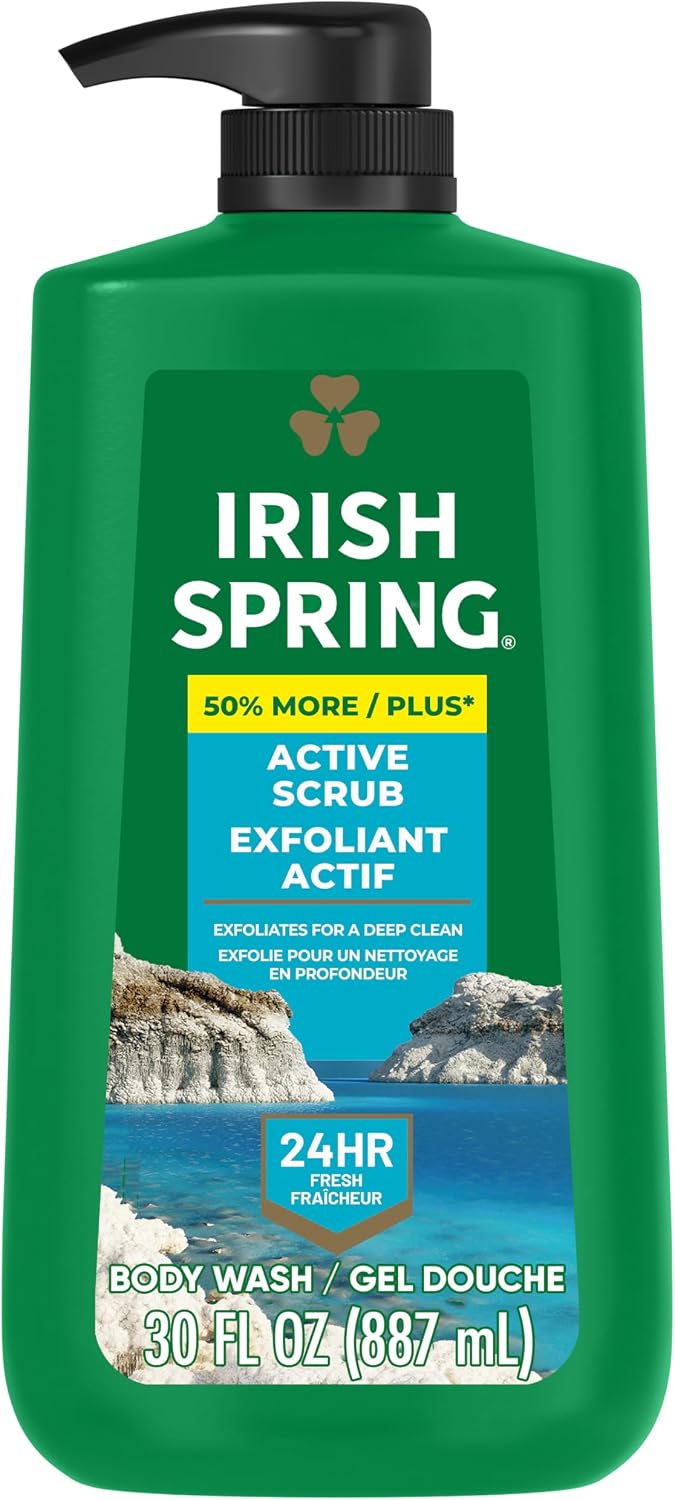 Irish Spring Body Wash for Men, Original Scent, 887 mL