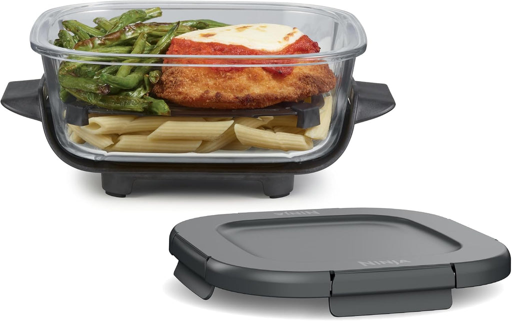 Ninja 4Qt CleanCrisp Glass Container with Storage Lid, Crispi, XSKSFN4QT