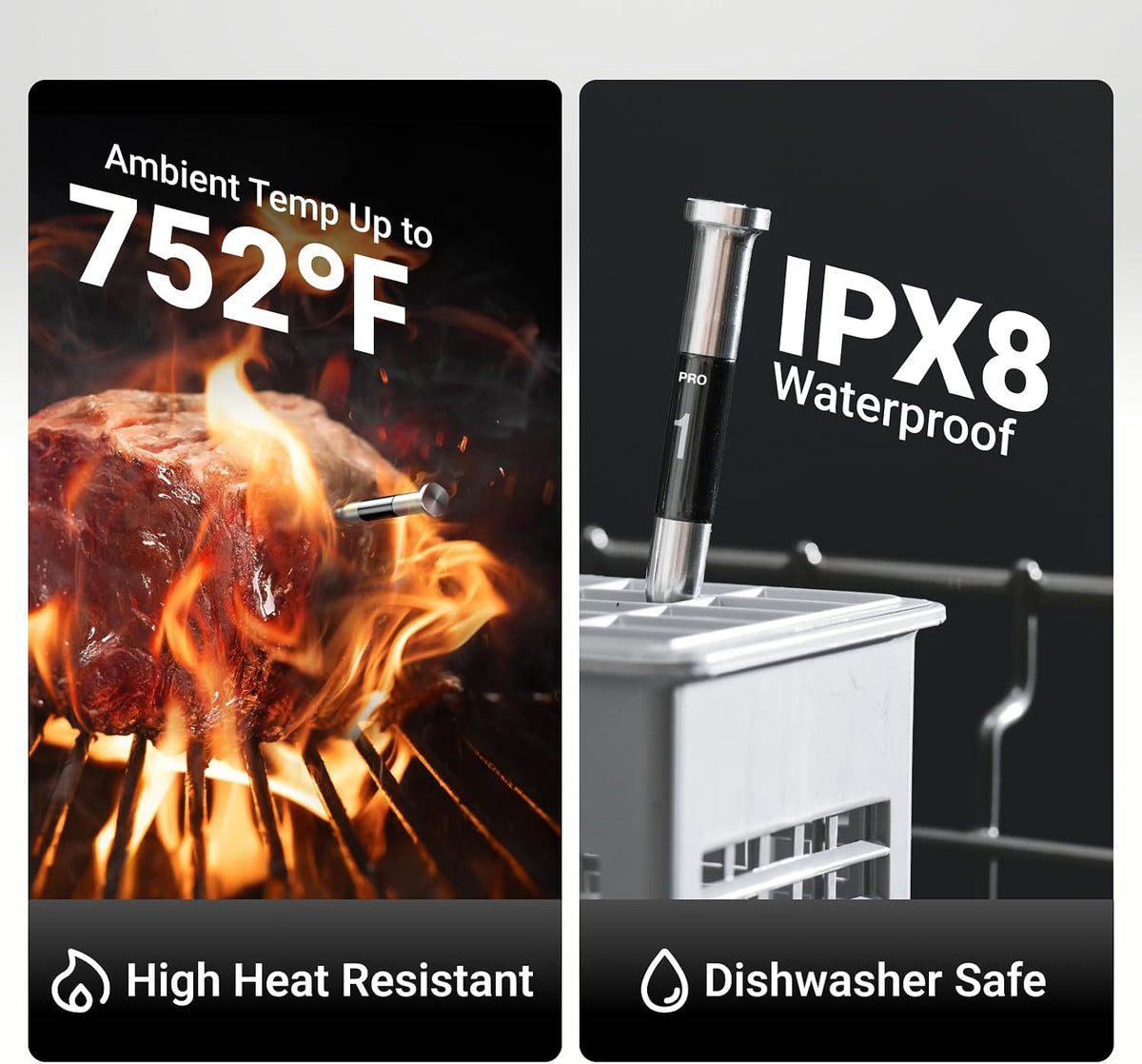 ThermoMaven Smart WiFi Wireless Meat Thermometer for Grilling with 2 Probes