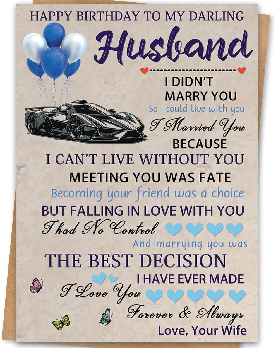 Anniversary Card for Wife,Anniversary Wedding Gifts from Husband