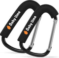Baby Uma Stroller Hooks for Bags (2 Pack) - Non-Slip, One-Hand Use, 11 lb