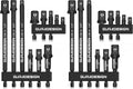 GURADESIGN 11-Piece Impact Socket Adapter Set - 3/6 Inch Hex Shank, Drill & Driver Adapter for 1/4" 3/8" 1/2" Impact Drivers