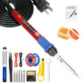 Soldering Iron Kit, 60W Soldering Iron with 5pc Interchangeable Tips, 10-in-1 Adjustable Temperature Solder Welding Tools, Fast Heating, Electronic Repair, 110V