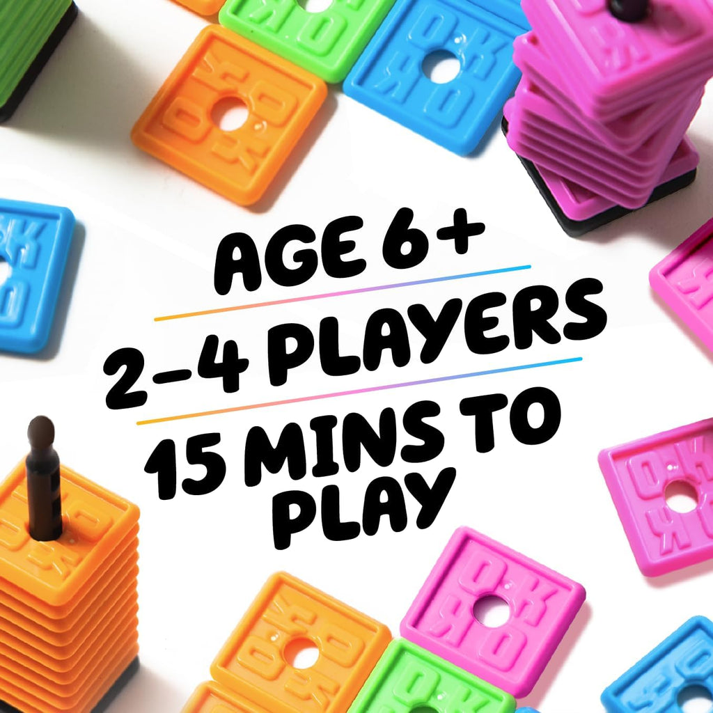 Big Potato Games OK Play Waterproof Travel Tile Game for Kids and Adults
