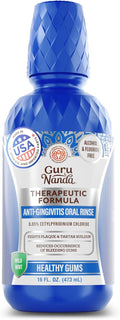 GuruNanda Healthy Gums Mouthwash, Antigingivitis, Antiplaque, Mint, 16 oz