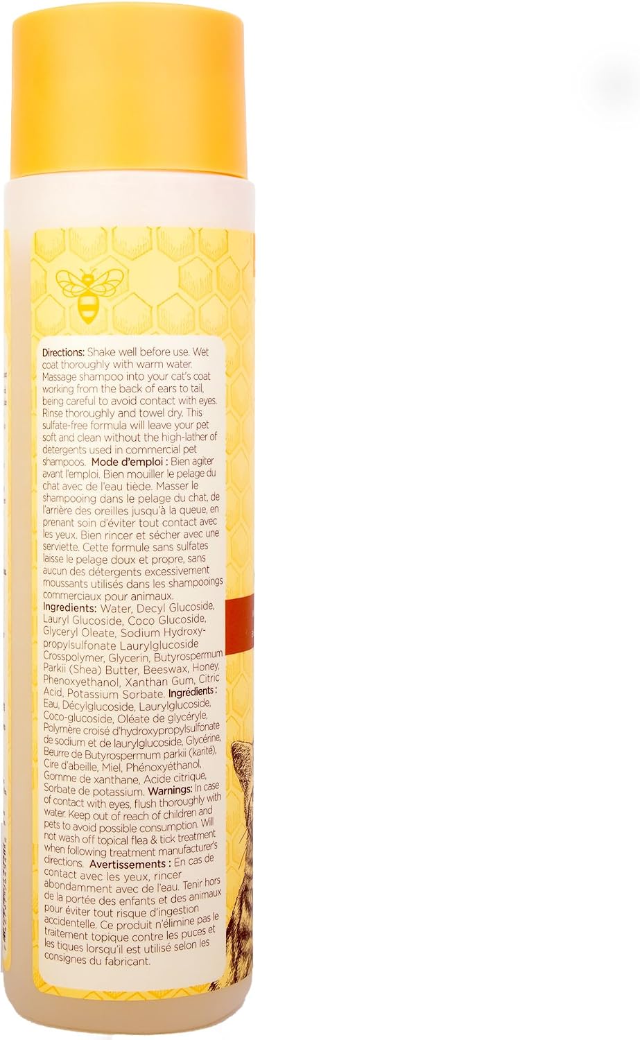 Burts Bees for Pets Hypoallergenic Cat Shampoo, Unscented, 10 Fl Oz