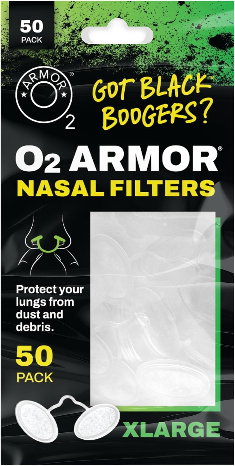 O2 Armor Nose Filters for Welding, Dust & Allergies (Sample 4 Pack)