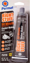 Permatex 25228 The Right Stuff 90 Minute Black Gasket Maker, 3 oz, 1 Count (Pack of 1)