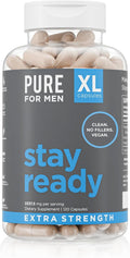 Pure for Men Stay Ready Fiber Supplement Psyllium Husk (120 XL Capsules)