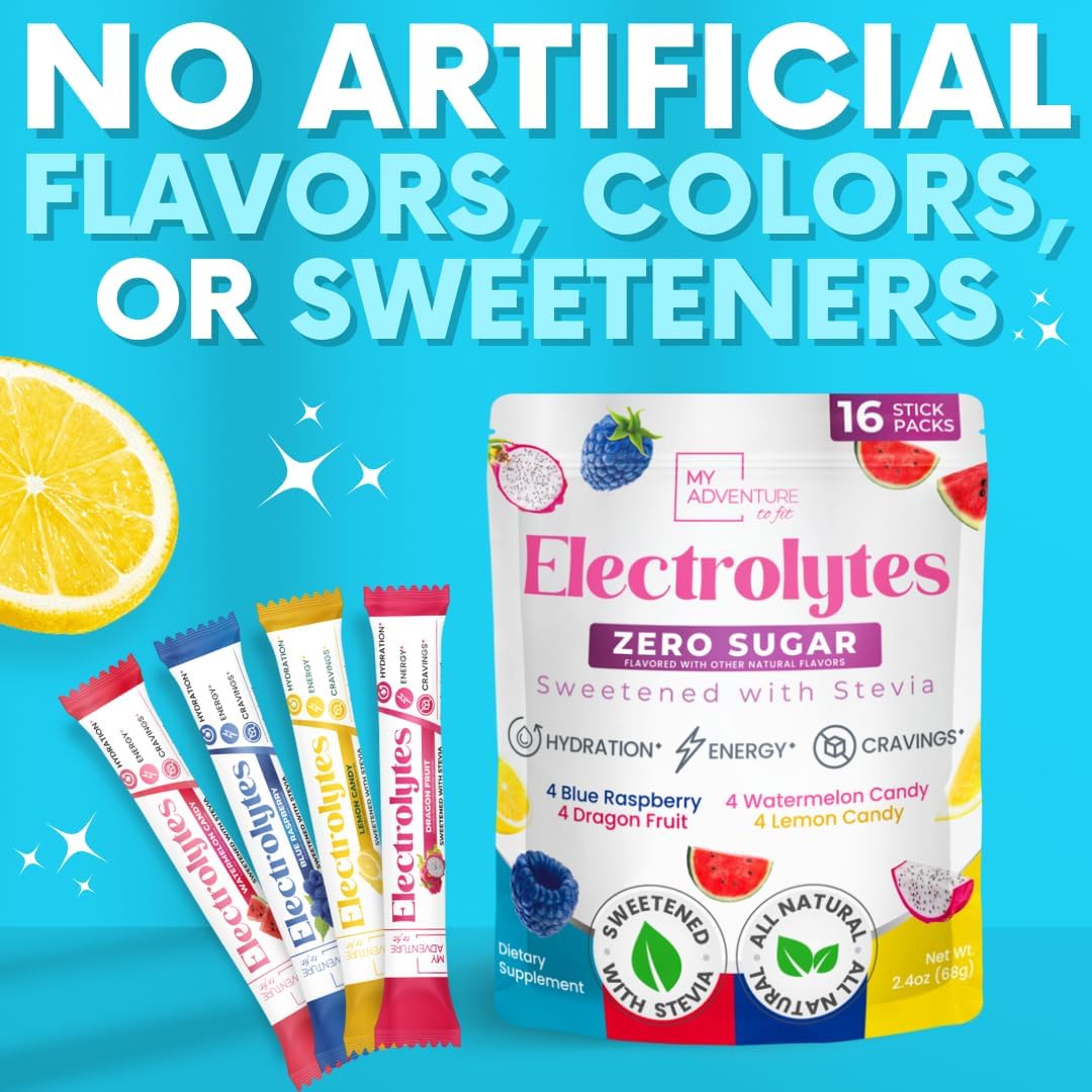 Electrolytes Powder Packets Variety Pack – Sugar Free Hydration Drink Mix