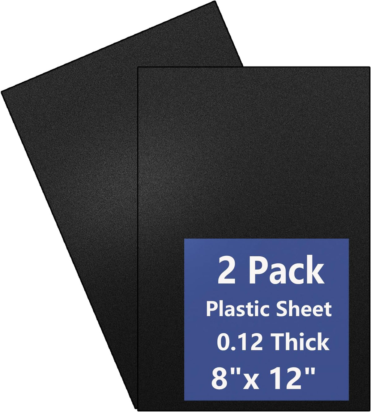 6 Pack Black Plastic Sheet 8x12x0.04 in Flexible High Tensile Plastic Sheets Black Plastic Panel for DIY Materials Handicrafts Home Decoration