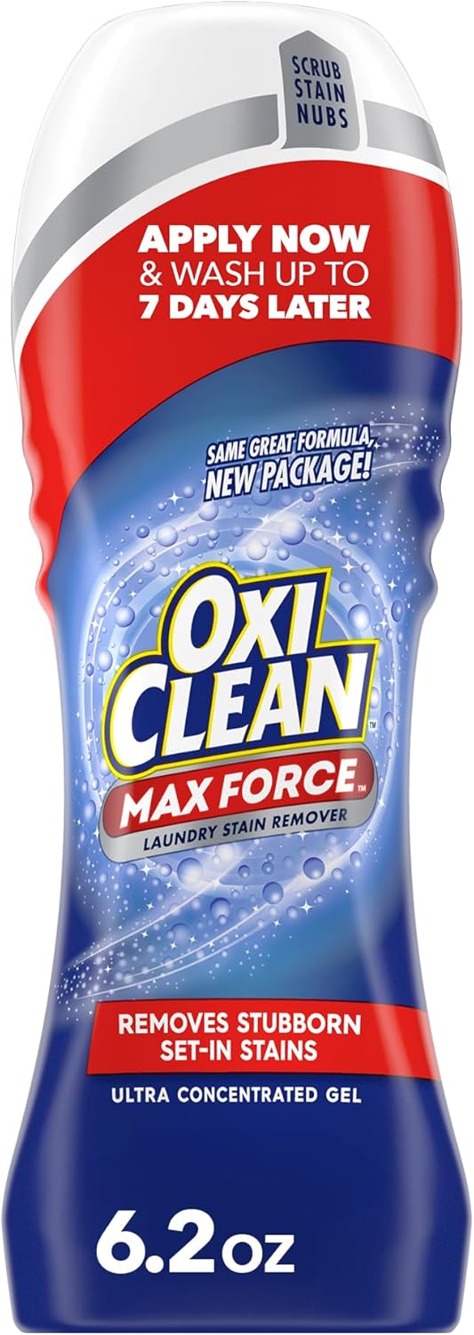 OxiClean Max Force Laundry Stain Remover Gel Stick, 6.2 fl oz