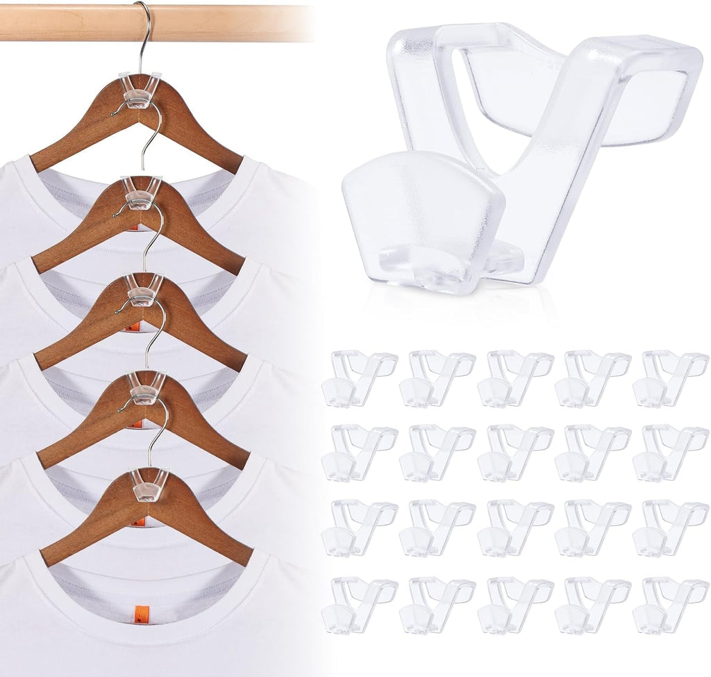 HOUSE DAY Space Saving Hanger Hooks 60 Pack, Clothes Hanger Connector Hooks