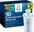 Brita Plus Replacement Water Filter, For Pitchers and Dispensers, 4 Pack
