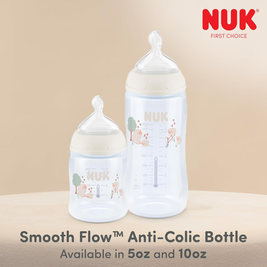 NUK Simply Natural Glass Baby Bottles, 4 oz, 3 Pack
