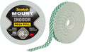 Scotch-Mount Indoor Double-Sided Mounting Tape, White, 1 Roll