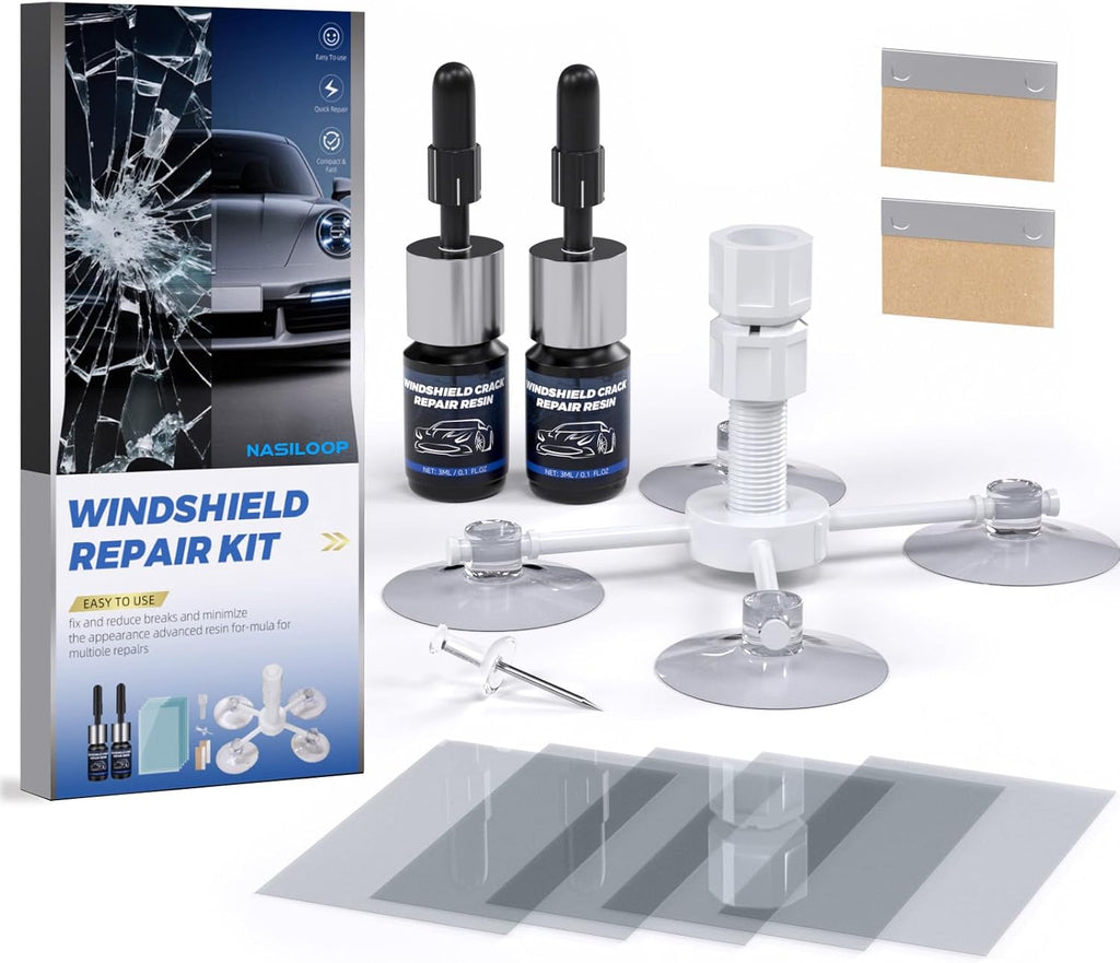Windshield Chip Repair Kit,Portable Car Glasses Repair kit