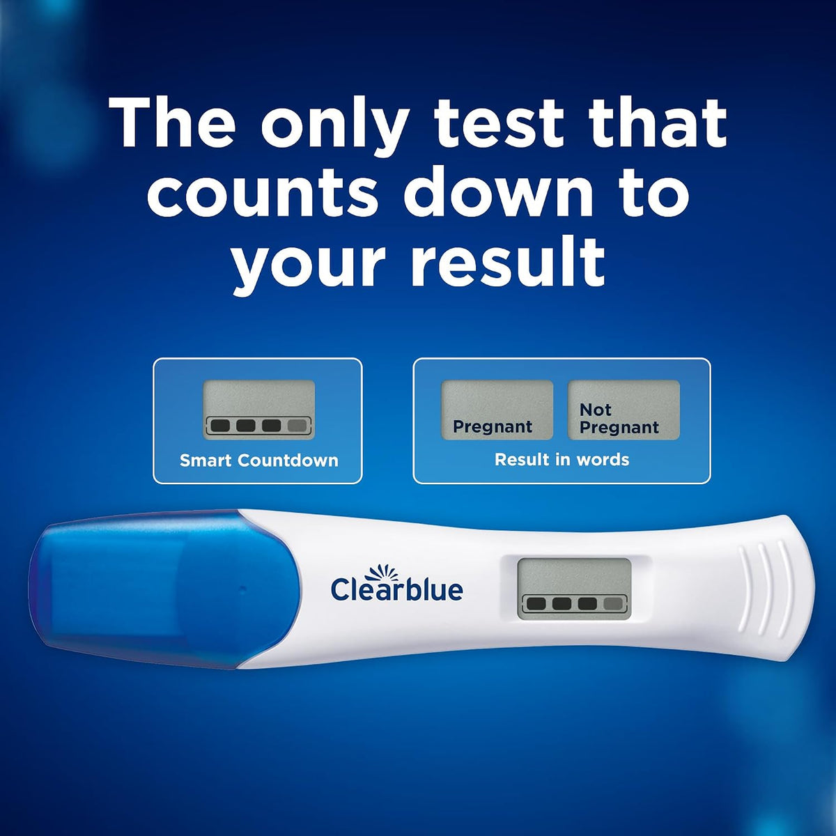 Clearblue Pregnancy Test Combo Pack, 4ct - Digital with Smart Countdown & Rapid Detection - Value Pack